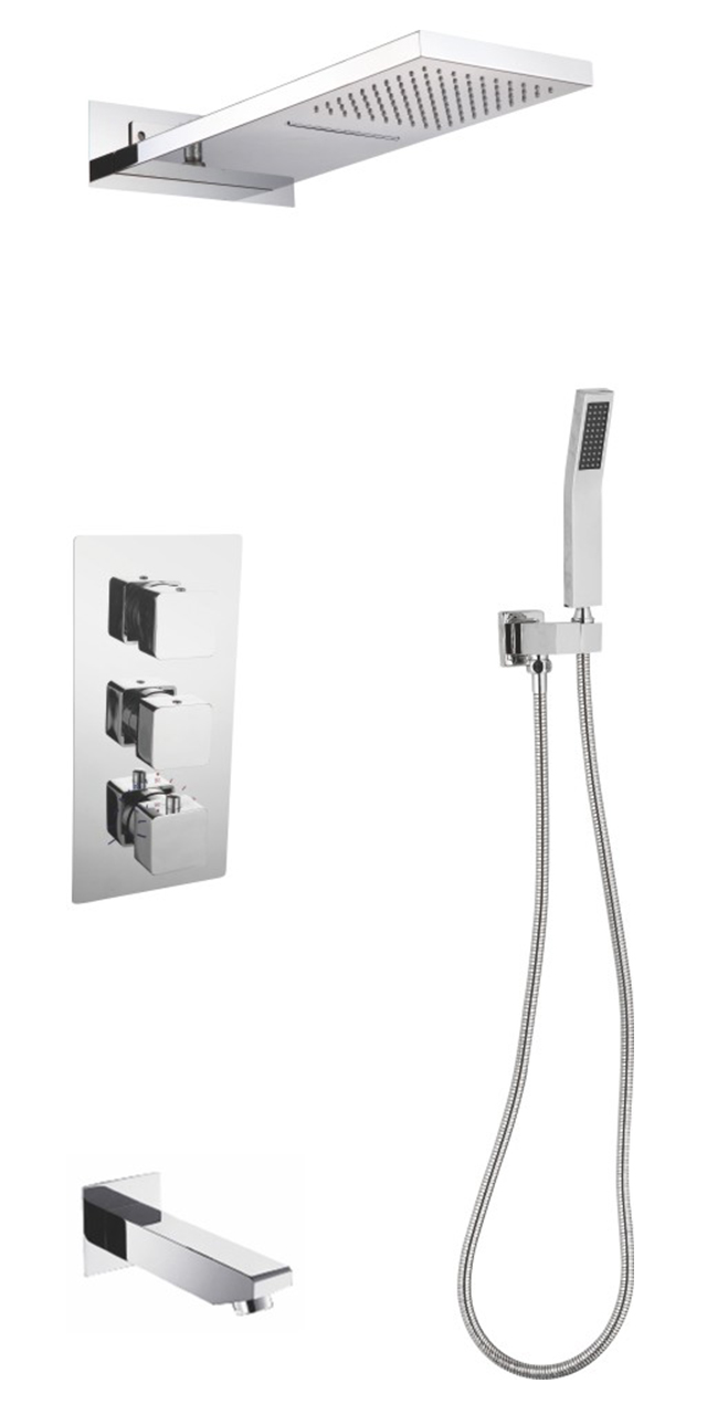 Three function constant temperature shower set