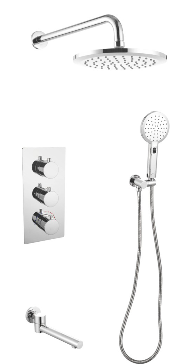 Three function constant temperature shower set