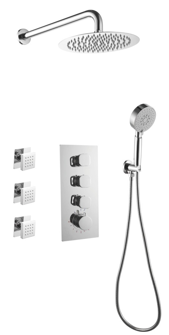 Three function constant temperature shower set