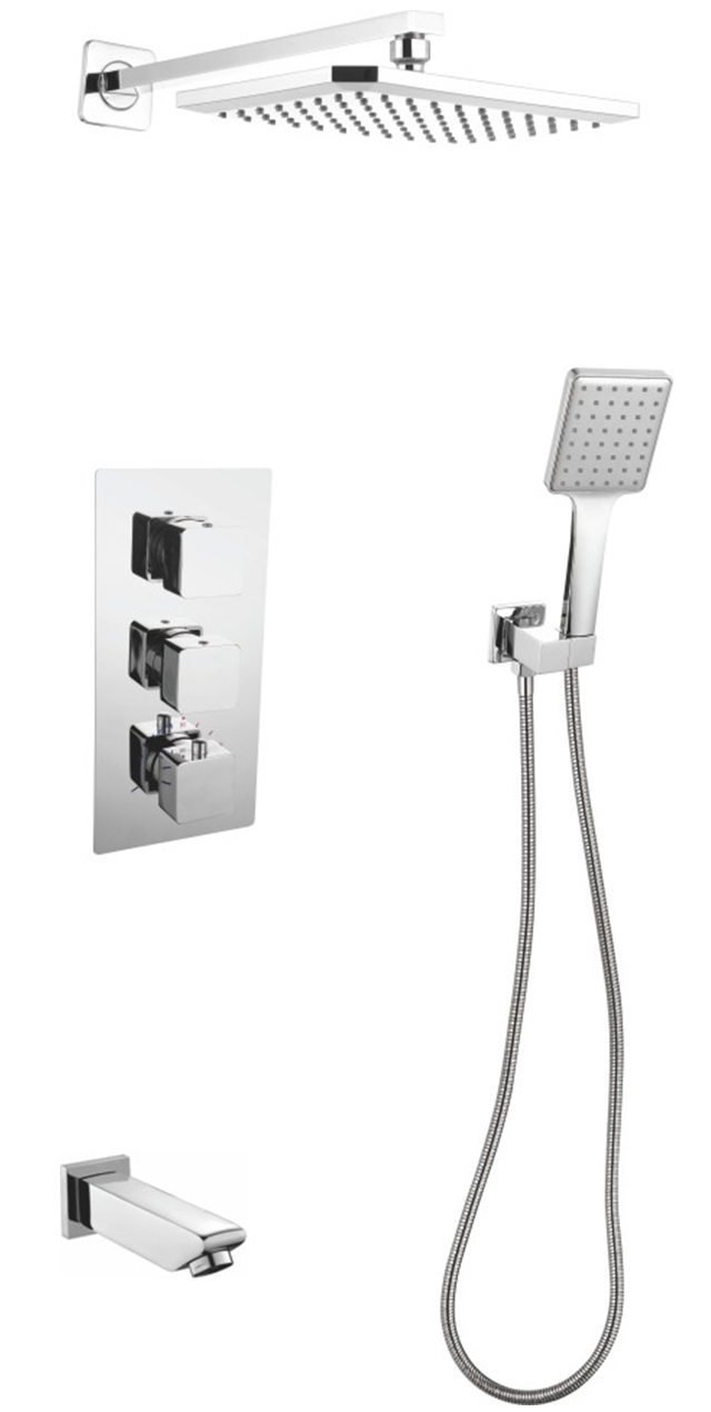 Three function constant temperature shower set